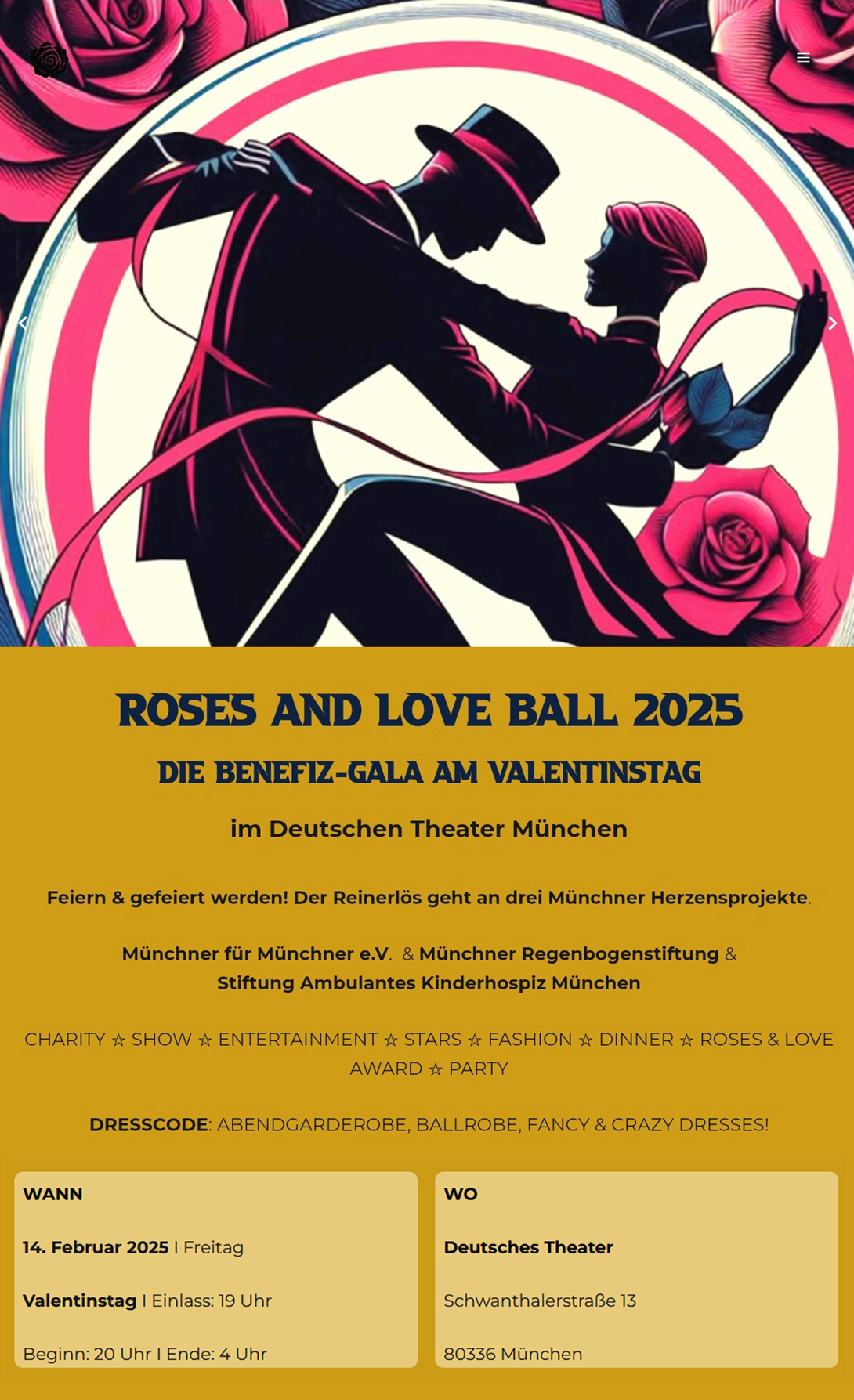 ROSES AND LOVE BALL 2025 - Flyer
