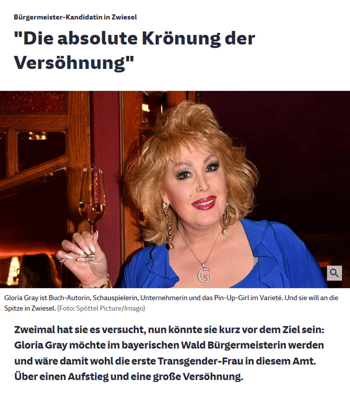 Gloria Gray - Bürgermeisterinwahl 2022 in Zwiesel - Süddeutsche Zeitung, 28.11.2022