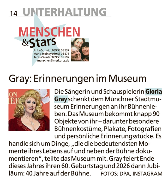 Schenkung an das Stadtmuseum München - Sammlung Stadtkultur - tz München, 12.12.2925