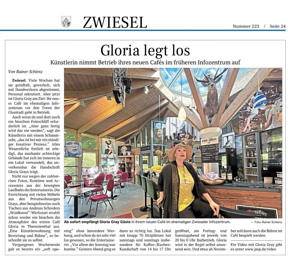 Café Gloria in Zwiesel - Making of: Passauer Neue Presse (PNP), 26.09.2026