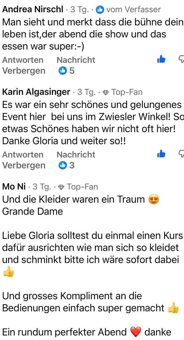 Premiere von GLORIA GRAY 6.0 im Deutschen Theater M�nchen, 21. und 22. Februar 2026 - Statements