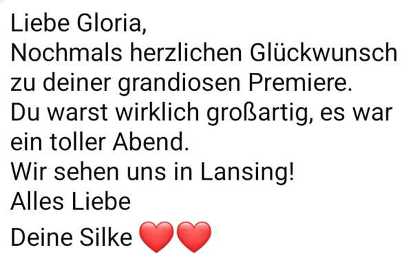 Premiere von GLORIA GRAY 6.0 im Deutschen Theater M�nchen, 21. und 22. Februar 2026 - Statements