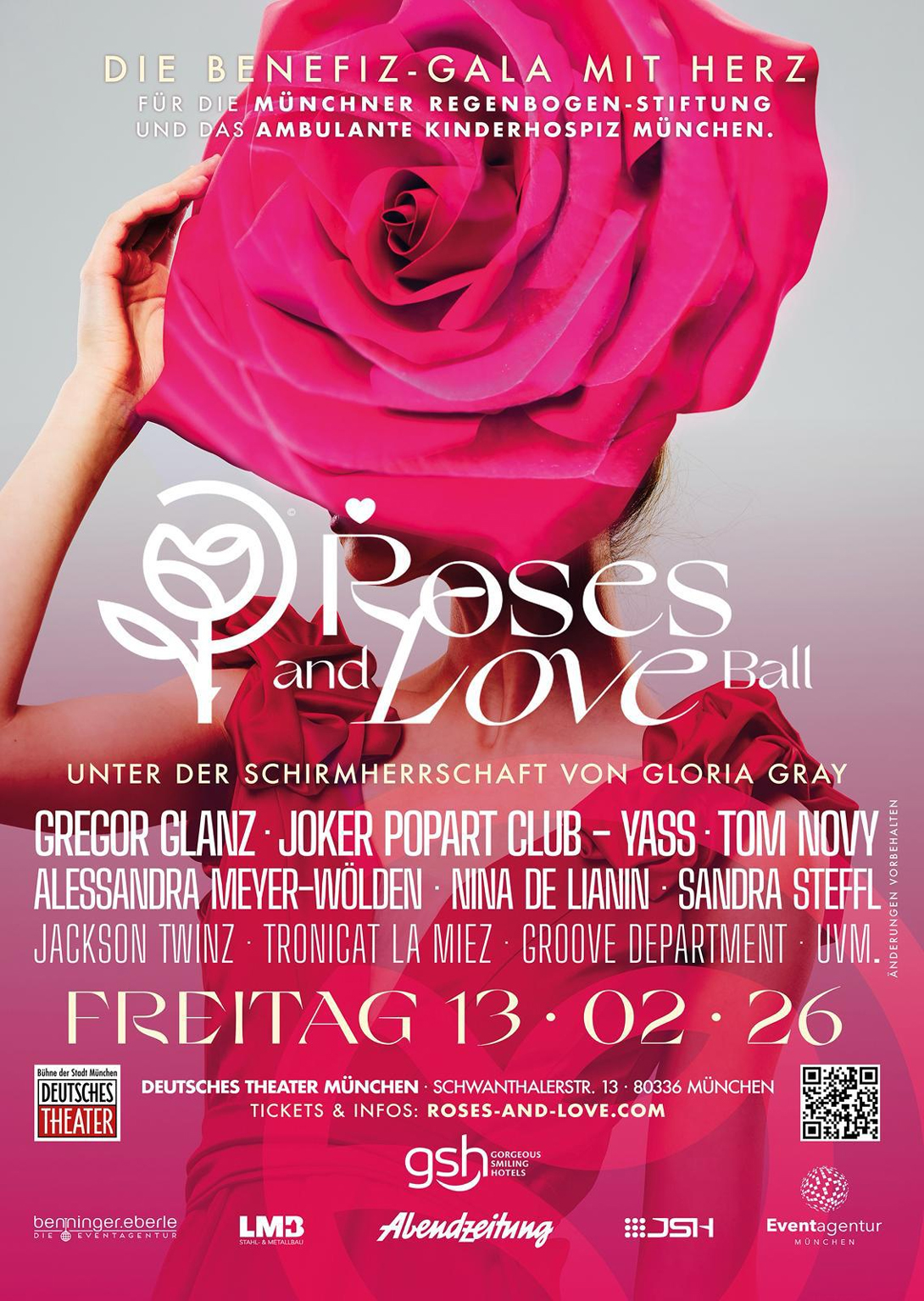 GLORIA GRAY - ROSES AND LOVE BALL 2026 - Flyer