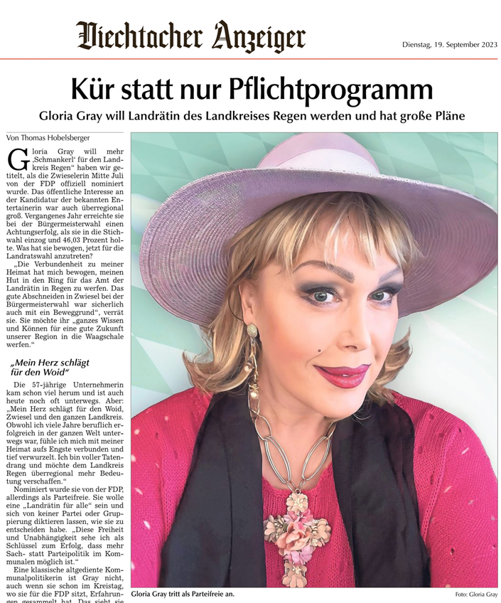 GLORIA_GRAY_Landratskandidatur - Viechtacher Anzeiger, 19.09.2023